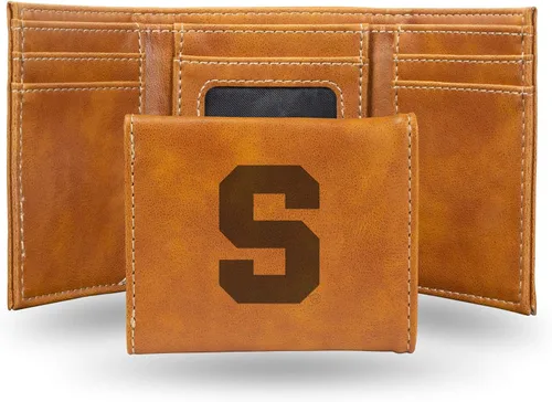 Miniatura 14 de NCAA Rico Industries - Billetera triple grabada con láser, con grabado láser, accesorio para hombre