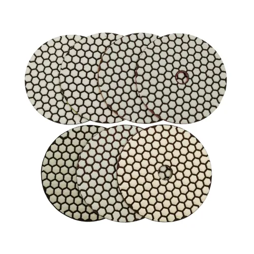 Miniatura 4 de SHDIATOOL Almohadillas de pulido de diamante seco de 3 pulgadas Grit 50 para cuarzo de mármol de granito (paquete de 7)