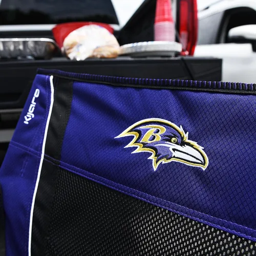 Miniatura 7 de Kijaro Silla Plegable Sports Fan, 26" L x 35.5" W x 37" H, Baltimore Ravens