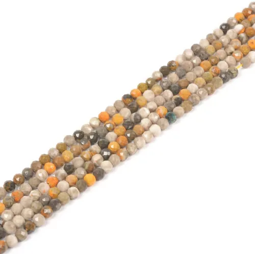 Miniatura 55 de Cuentas redondas facetadas de aguamarina natural de 4mm cuentas sueltas de 16 pulgadas para hacer joyas con cuentas