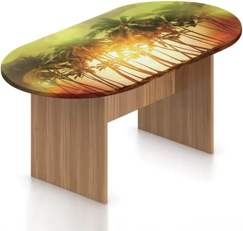 Miniatura 12 de XISUNYA Mantel ovalado ajustable para mesa de patio, poliéster elástico en el océano, mantel ajustable con estampado de tranquilidad para temporada