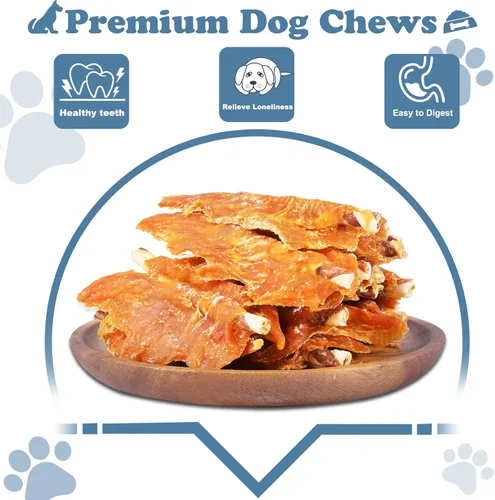 Miniatura 3 de Cecina de pollo con palitos de cuero crudo Twist para perros, 32 onzas, masticables de pechuga de pollo real con alto contenido de proteínas