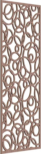Miniatura 163 de Latrobe Paneles de pared decorativos de madera con calado, 9 3/8 pulgadas de ancho x 24 3/8 pulgadas de alto x 3/8 de alto, roble rojo rojo (Red Oak)