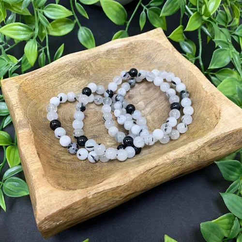 Miniatura 265 de Gem Avenue Handmade Round Bead Stretch Bracelet Unisex Natural Stone Beaded Jewelry for Men & Women, Elastic Wristband for Daily Wear