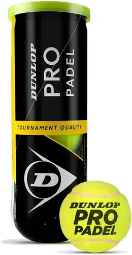 Dunlop Sports Pro Padel Ball – Padel Balls for Competitions and Tournaments – (1 x 3-Ball Can)