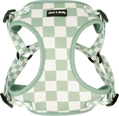 Miniatura 12 de Jack & Bully Arnés para perro, chaleco sin tirones, de neopreno ajustable, suave con malla transpirable, para todo tipo de clima, bulldog francés