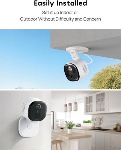 Miniatura 10 de winees Cámaras de seguridad para exteriores, cámaras Wi-Fi 2K con cable para seguridad en el hogar, cámara interior 2.4G, detección de IA