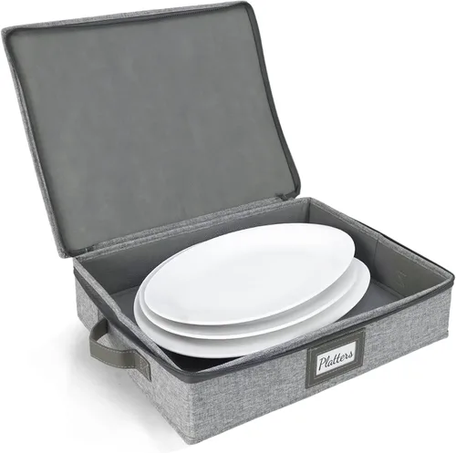 Miniatura 28 de HOMELUX THEORY 8 piezas de contenedores de almacenamiento de porcelana de carcasa dura, almacenamiento de tazas, copas de vino, utensilios