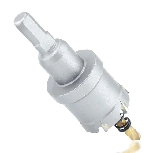 Miniatura 6 de Luomorgo 1-1/2" 1.496 in TCT Sierra de agujero de carburo de tungsteno con punta de carburo de tungsteno con 2 brocas piloto chapadas en titanio