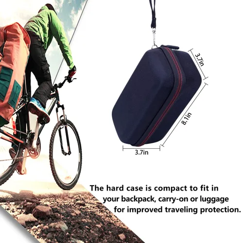 Miniatura 7 de LTGEM - Funda compatible con JBL Flip 7/5/6/Grip Altavoz Bluetooth portátil impermeable, bolsa de almacenamiento de viaje para oficina, color negro