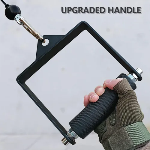 Miniatura 5 de MARSAFIT Gym Fitness LAT Pulldown - Accesorio de cable con mango en D para ejercicio de lucha de brazos y levantamiento de brazos para fuerza