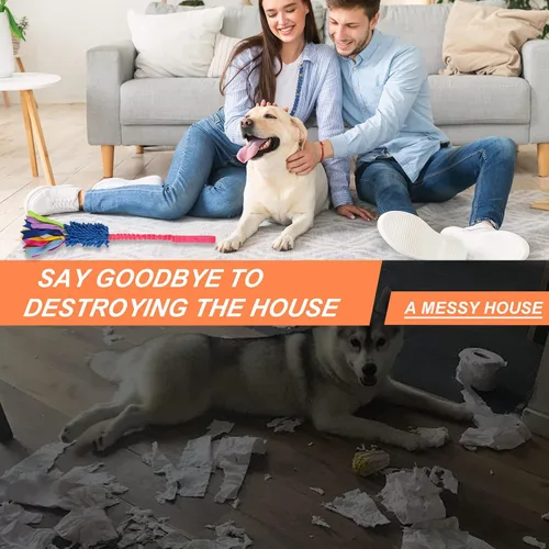 Miniatura 6 de wodoca Juguete de remolcador para perros, juguetes para perros para masticadores agresivos, juguete de cuerda fuerte para chirridos, juguete
