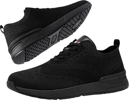 Miniatura 8 de LARNMERN Non Slip Work Shoes for Men Walking Running Sneakers Slip Resistant Casual Fashion Sports Tennis Shoe Kitchen Chef Food Service Slip on