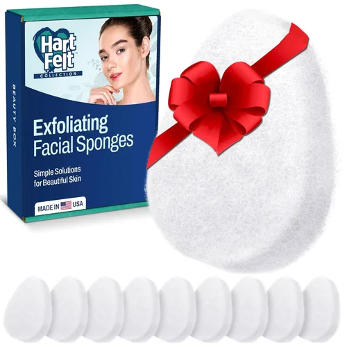 Miniatura 9 de HartFelt Limpiador facial redondo para mujer, esponjas faciales reutilizables para limpieza diaria, almohadillas exfoliantes faciales para eliminar