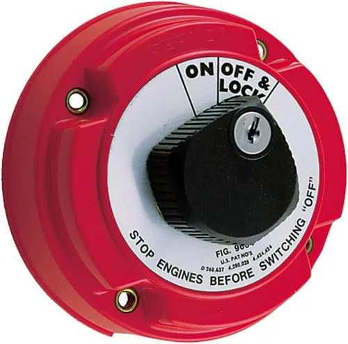 Perko Interruptor de batería principal de bloqueo 9602DP