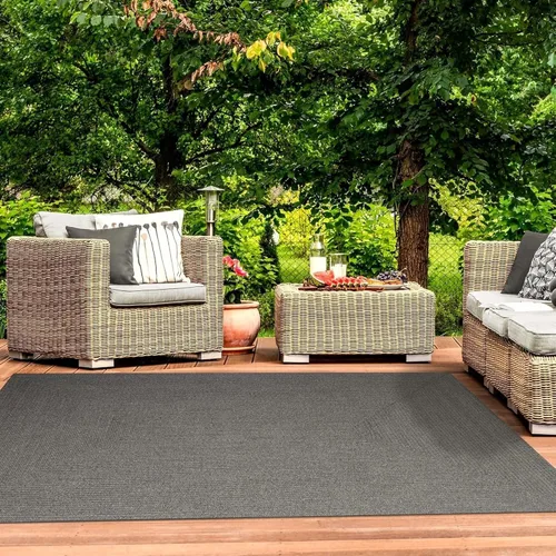 Miniatura 35 de Superior Alfombra de área grande para interiores y exteriores, reversible, trenzada, decoración del piso del hogar para sala de estar, cocina
