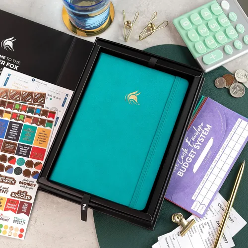 Miniatura 12 de Clever Fox Planificador de presupuesto edición premium, cuaderno de seguimiento de gastos + 5 sobres de efectivo, organizador de presupuesto; libro