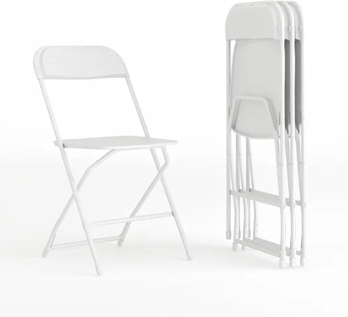 Miniatura 43 de Flash Furniture Hercules Series Silla plegable de plástico, color rojo, paquete de 6, capacidad de peso de 650 libras, cómoda silla para eventos
