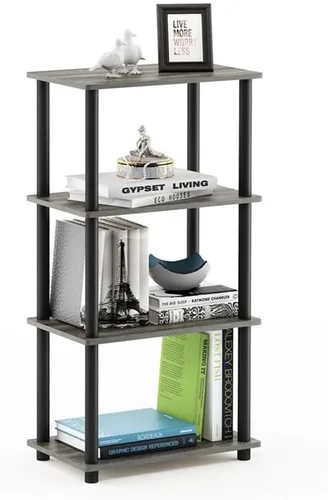Miniatura 22 de Furinno Turn-N-Tube Organizador de encimera de cocina, estante organizador de encimera de esquina de 2 niveles, estante esquinero, para cocina