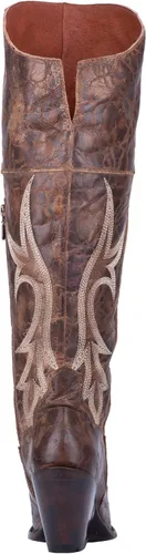 Miniatura 4 de Dan Post Botas Para Mujer Jilted Bordado Snip Toe Botas De Vestir De La Rodilla De Tacón Alto 3 "Y Más - Marrón, Marrón