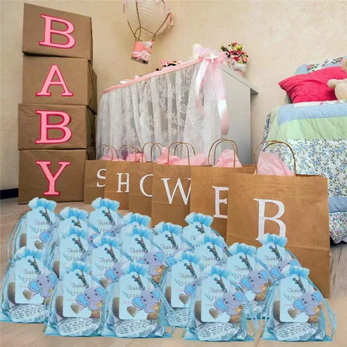 Miniatura 3 de Juego de 50 llaveros de elefante para baby shower, recuerdos de fiesta temática de elefante, suministros de fiesta de cumpleaños para niños y niñas
