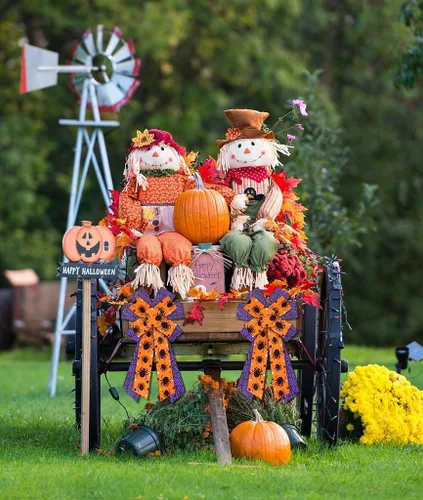 Miniatura 4 de Hying Cintas de araña de Halloween – Cintas de arpillera de arpillera púrpura y naranja para lazos de corona, envoltura de regalos y decoraciones