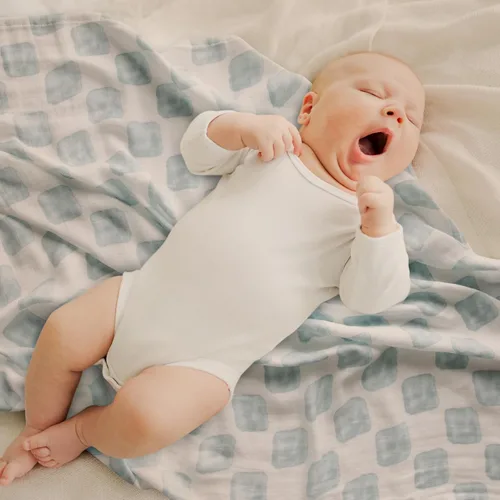 Miniatura 7 de GLLQUEN BABY Manta de Recepción para Niño Algodón de Muselina Mantas para Envolver Niñas Recién Nacidas Cuadrados Transpirable y Suave Mantas