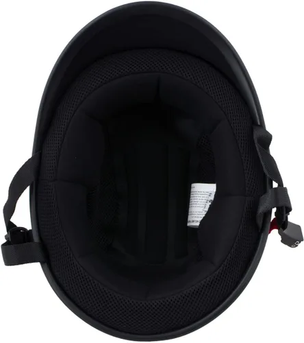 Miniatura 4 de Milwaukee Helmets MPH9750DOT - Casco de media motocicleta negro mate aprobado por puntos para hombres y mujeres, talla L