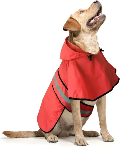 Miniatura 7 de Impermeables para Perros - Impermeables con Capucha para Perros, Chaqueta de Lluvia Reflectante Ajustable para Perros, Chaqueta de Lluvia Resistente