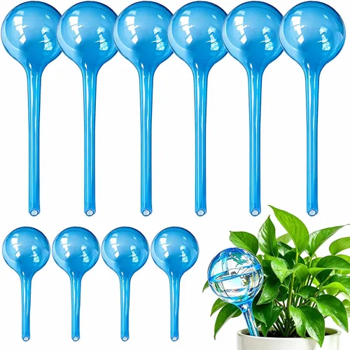 MOONSOUND Globos de riego automático para plantas – 10 bombillas de riego automático para plantas en macetas de interior y exterior, cuidado de