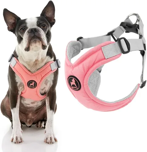 Miniatura 5 de Gooby Arnés de espuma viscoelástica para perros pequeños, sin tirones, con marco en X patentado sin estrangulamiento, perfecto para perros medianos
