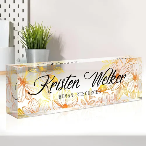 Miniatura 24 de Placa de nombre personalizada para escritorio, placa de nombre de escritorio personalizada, decoración de oficina para mujeres y hombres, accesorios