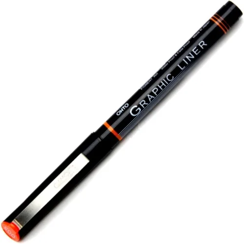 Miniatura 2 de Ohto Graphic Liner - Bolígrafo de dibujo con punta de aguja, tinta pigmentada, paquete de 6