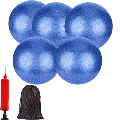 Miniatura 10 de Mini Pelotas de Yoga 6 Pulgadas Pelota de Ejercicio Pilates Terapia de Equilibrio Micropore Bola Equipo de Barre para Entrenamiento de Estabilidad