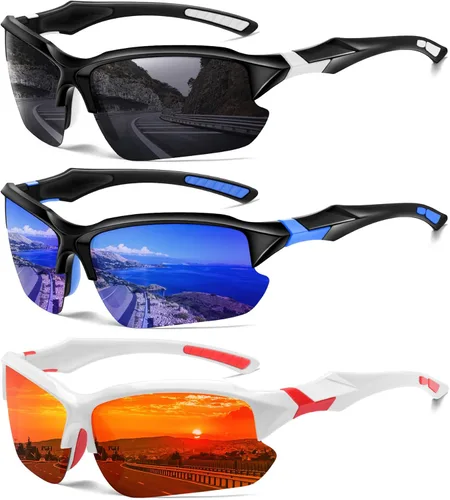 Miniatura 22 de Sports Polarized Sunglasses for Men Cycling Running Fishing UV Protection Sun Glasses Lightweight Half Frame Goggles