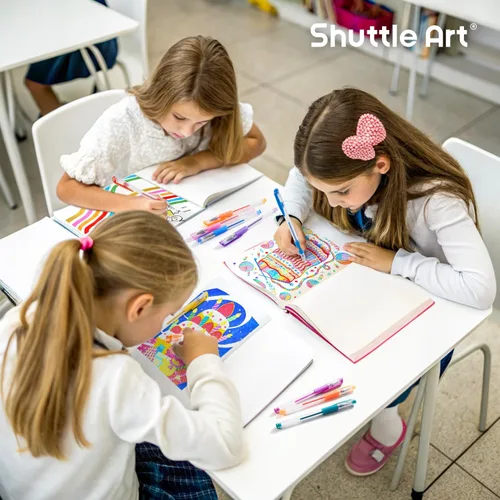 Miniatura 6 de Shuttle Art Bolígrafos de gel, paquete de 180 bolígrafos de gel, 12 colores surtidos a granel para adultos, libros de colorear, dibujo, garabatos