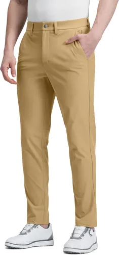 CRZ YOGA - Pantalones de golf para hombre, de 28, 30, 32, 34 y 36 pulgadas, secado rápido, ligeros, casuales y para el trabajo, para usar todo el