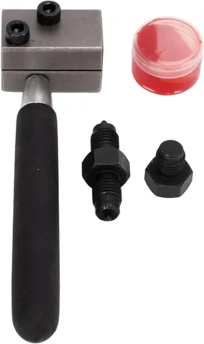 GOTOTOP Kit de herramientas de doble abocinación, tubo de freno automotriz de 3/16 pulgadas, kit de herramientas de doble abocinación de 45 grados,