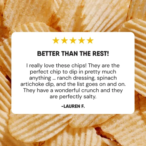 Miniatura 7 de The Good Crisp Company Cheddar Sour Cream - Papas fritas con corte arrugado, 1.5 onzas (paquete de 15)
