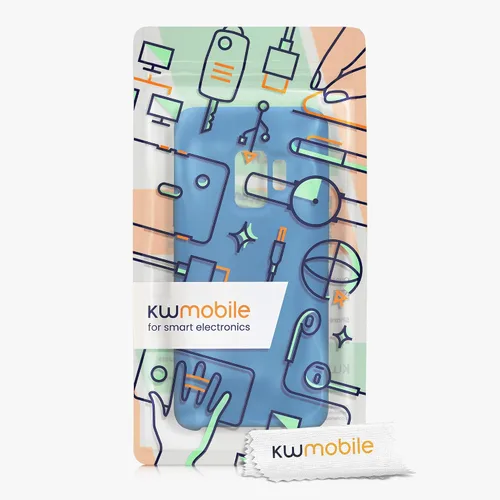 Miniatura 7 de kwmobile Funda compatible con Samsung Galaxy S9 - Funda de silicona TPU con acabado suave - Blue Reef