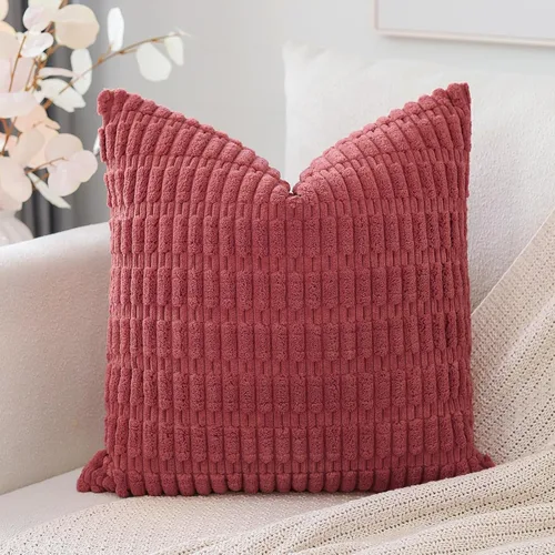 Miniatura 12 de OTOSTAR Fundas de Almohada Decorativas de Pana de 16 x 24 Pulgadas Súper Suaves Bohemias a Rayas Rectangulares Fundas de Cojín Modernas para Sofá
