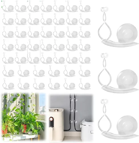 Miniatura 17 de Clips de pared para escalada de plantas, clips de soporte para plantas 2025, clips de jardín reutilizables, clips de soporte para plantas