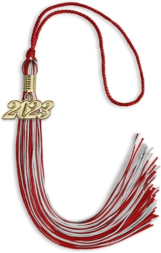 Miniatura 159 de Endea Graduation - Borla de doble color mixto con fecha dorada (negro/dorado antiguo, 2021)