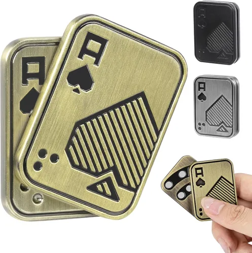 Miniatura 12 de ITOKEY Juguetes para ansiedad, juguetes deslizantes de metal EDC, juguete antiestrés EDC para aliviar el estrés, juguetes magnéticos de metal
