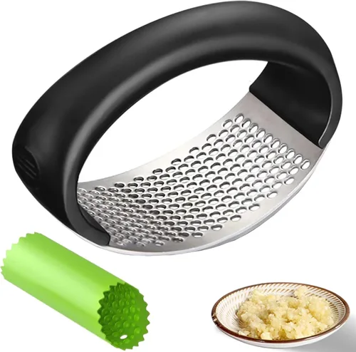 Miniatura 8 de Trituradora de ajo de acero inoxidable 2026, trituradora de ajo, prensa de ajo para el hogar y la cocina, utensilios de cocina para el hogar
