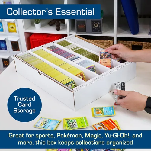 Miniatura 7 de BCW Cajas de almacenamiento para tarjetas coleccionables de 5000 unidades (tapa completa), paquete de 10 unidades, organizador de almacenamiento