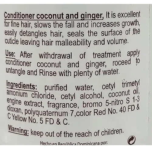 Miniatura 3 de Lemuel Leche Cabra - Acondicionador de coco y jengibre para la caída del cabello, 20 onzas