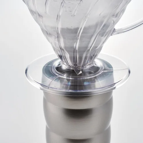 Miniatura 3 de Hario Gotero de café de plástico V60, tamaño 02, blanco