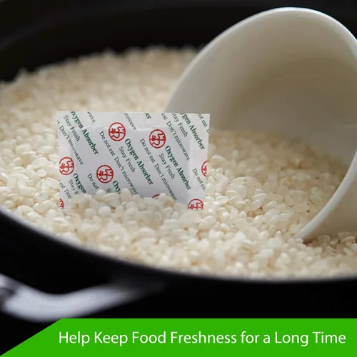 Miniatura 5 de (30 bolsitas) Absorbentes de oxígeno de 1000 cc para almacenamiento de alimentos, paquetes de absorbentes de oxígeno de grado alimenticio