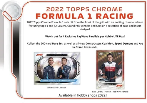 Miniatura 3 de Caja Hobby Lite 2022 Topps Chrome F1 Fórmula 1
